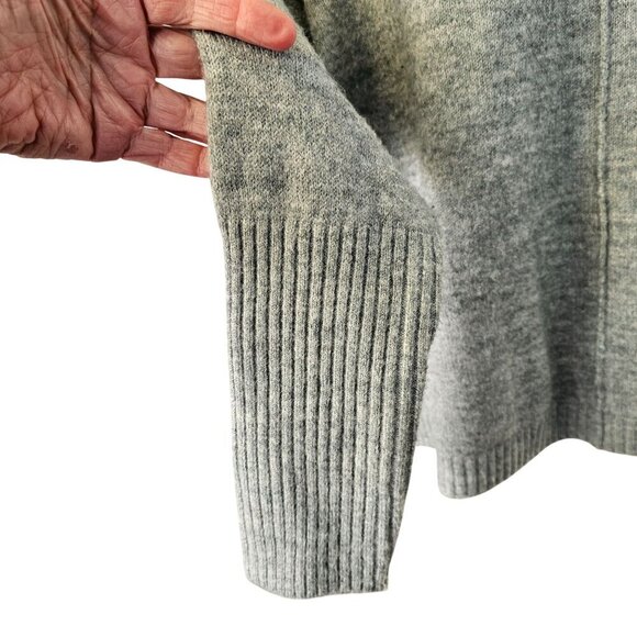 Legendary Outfitters Oversized Knit Sweater Women L Blue-Gray Crew Neck Long Slv - Picture 5 of 10